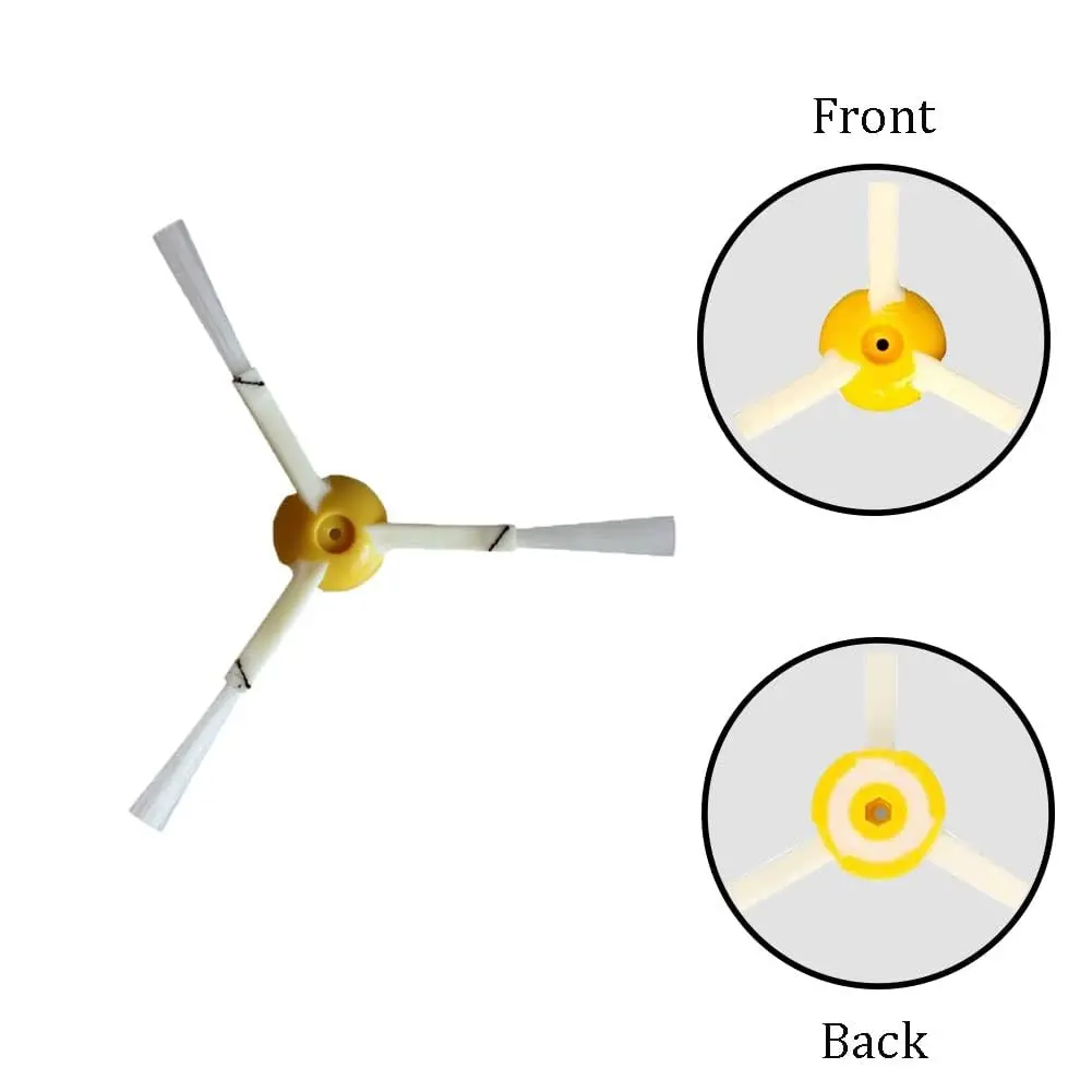 Generic 3-Pack Replacement Side Brush for iRobot Roomba 800 & 900 Series | Compatible with 600 Series Models, White - view 3