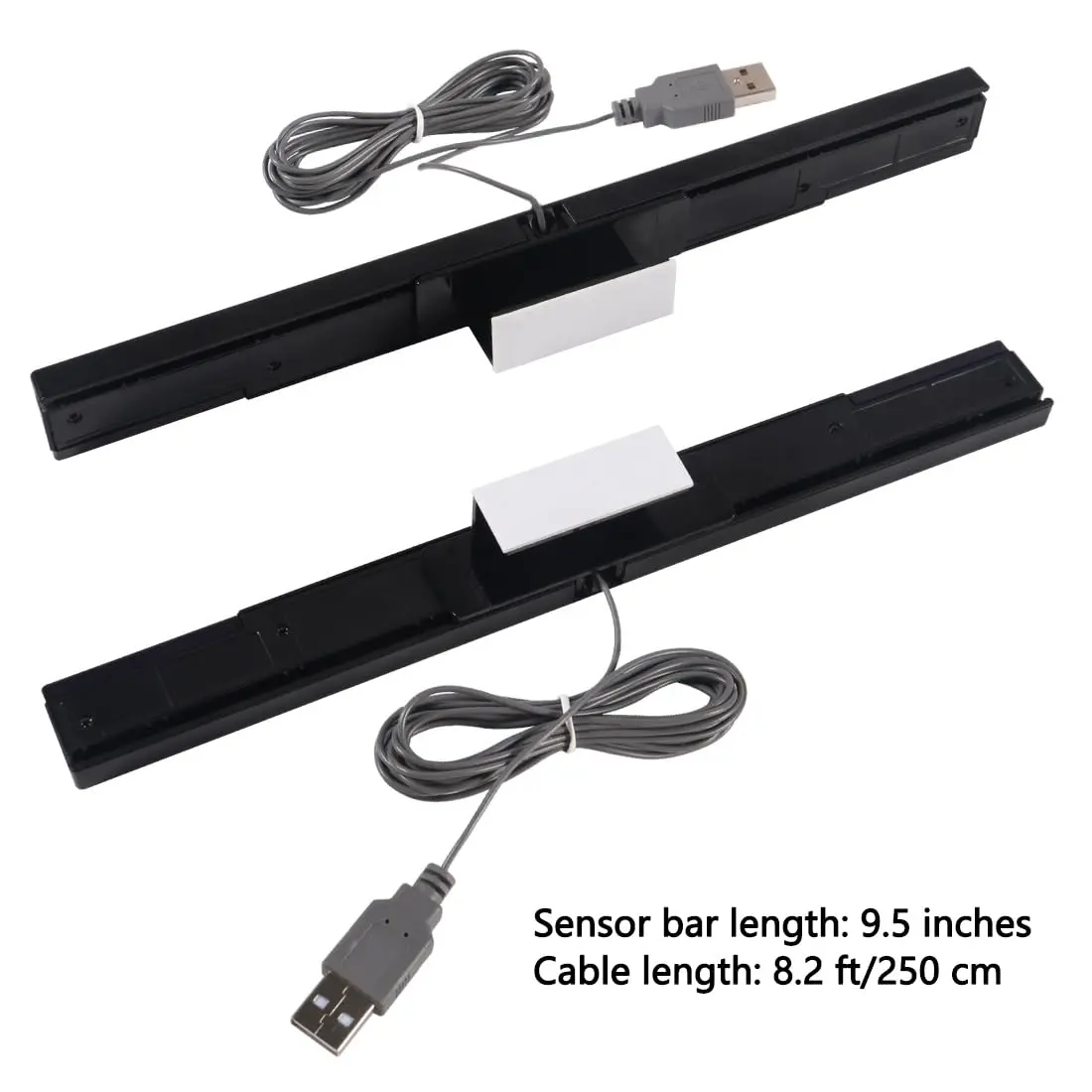 Aokin USB Sensor Bar for Wii, Wii U | 8.2 ft/250 cm USB Wired Infrared Sensor - view 2