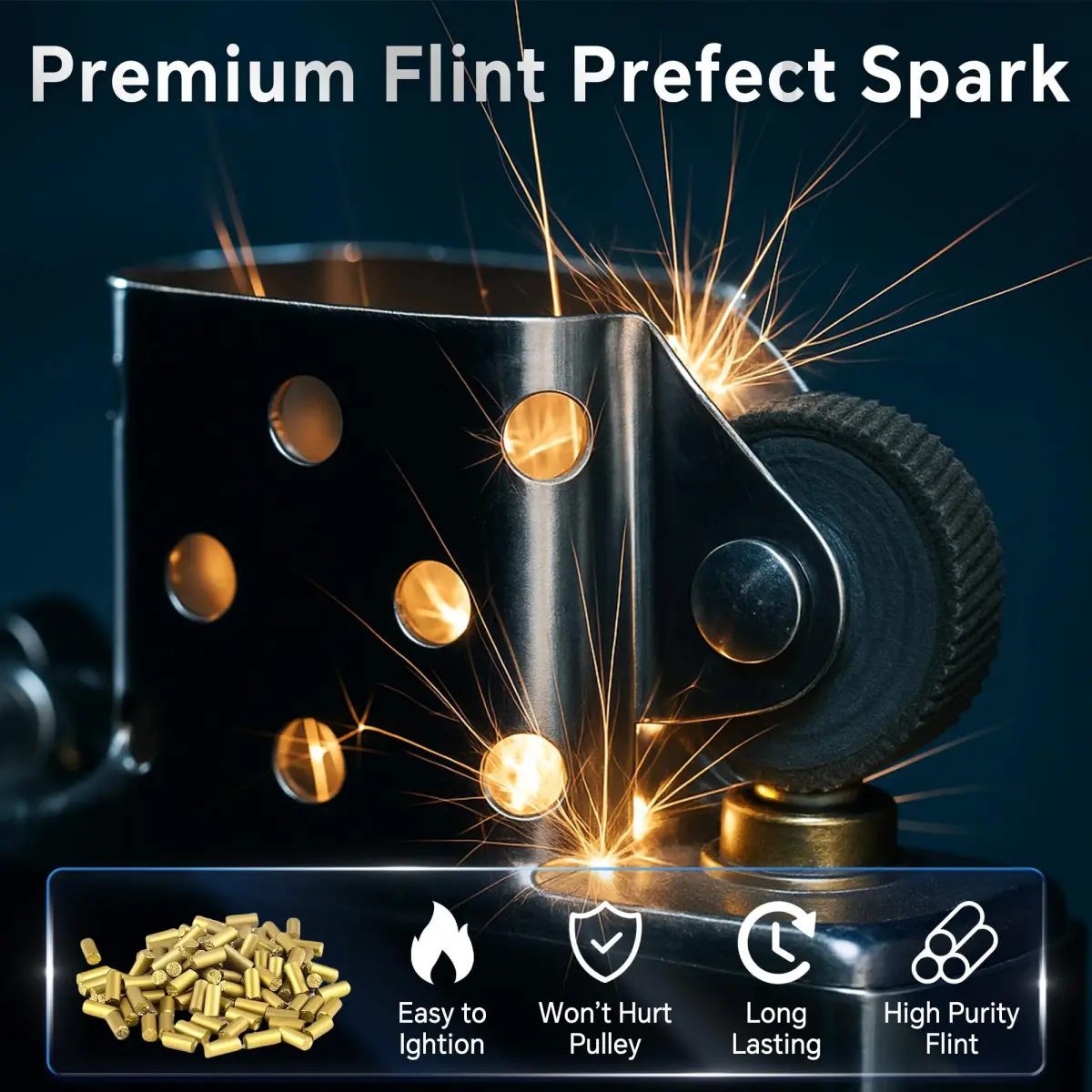 JINMUNIC Universal Lighter Repair Kit for Zippo and Most Fluid Kerosene Lighters | 148 Pieces - view 4