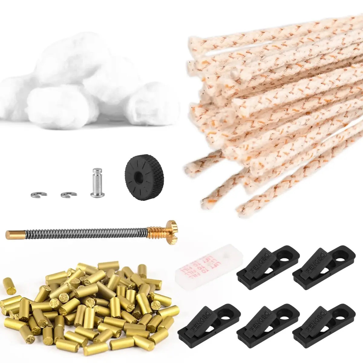JINMUNIC Universal Lighter Repair Kit for Zippo and Most Fluid Kerosene Lighters | 148 Pieces - main product image
