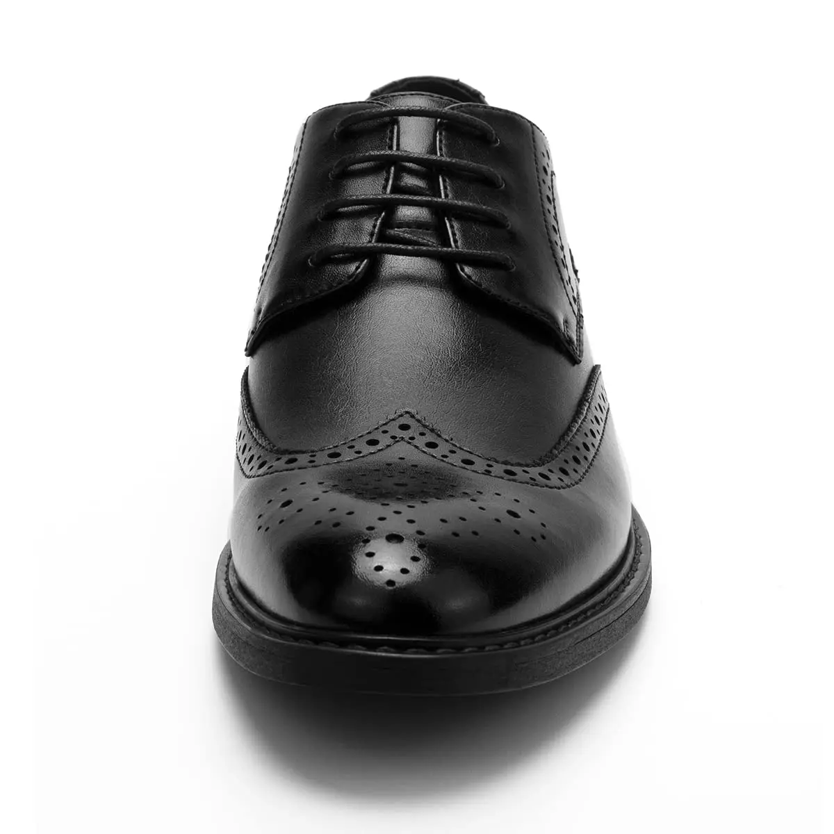 Temeshu Men's Dress Shoes Casual Oxford Shoes Black 9 | Classic Formal Leather Footwear - view 4
