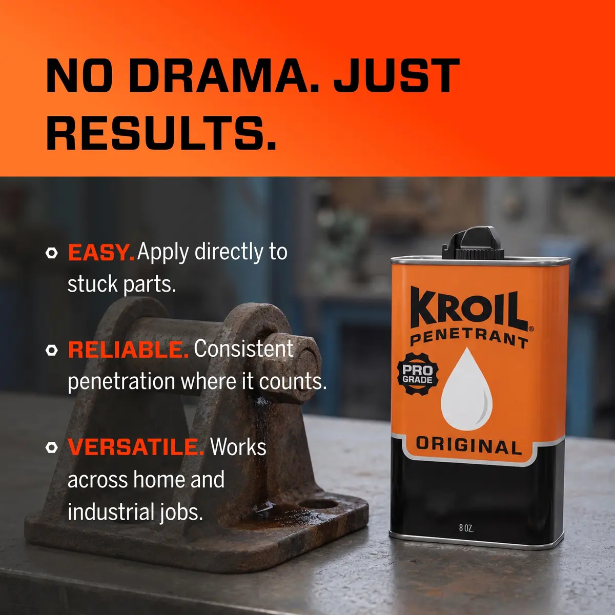 KROIL Original Penetrant 8 Fl Oz | Rust & Corrosion Inhibitor Oil for Metal Parts - view 6