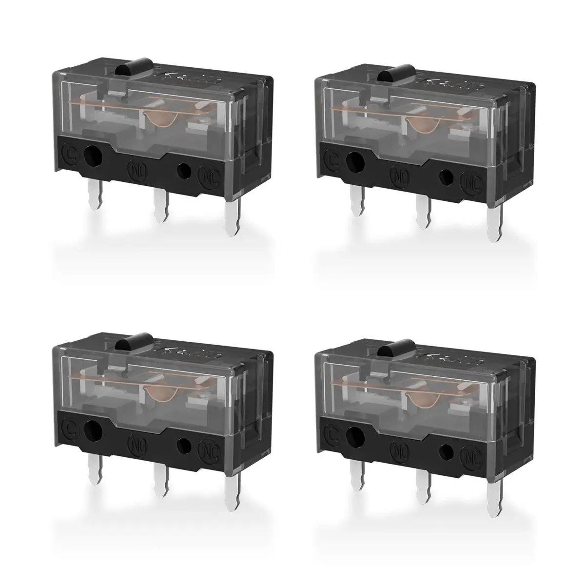 RunJRX YIMAGUJRX Black Kailh GM 8.0 Mouse Switch 4Pcs | Gaming Mouse Replacement - main product image