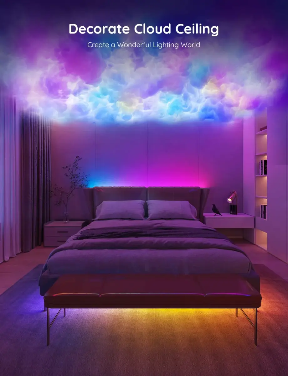 Govee RGBIC LED Strip Lights 65.6ft (20m) | Smart WiFi & Bluetooth Control for Alexa & Google Assistant - view 3