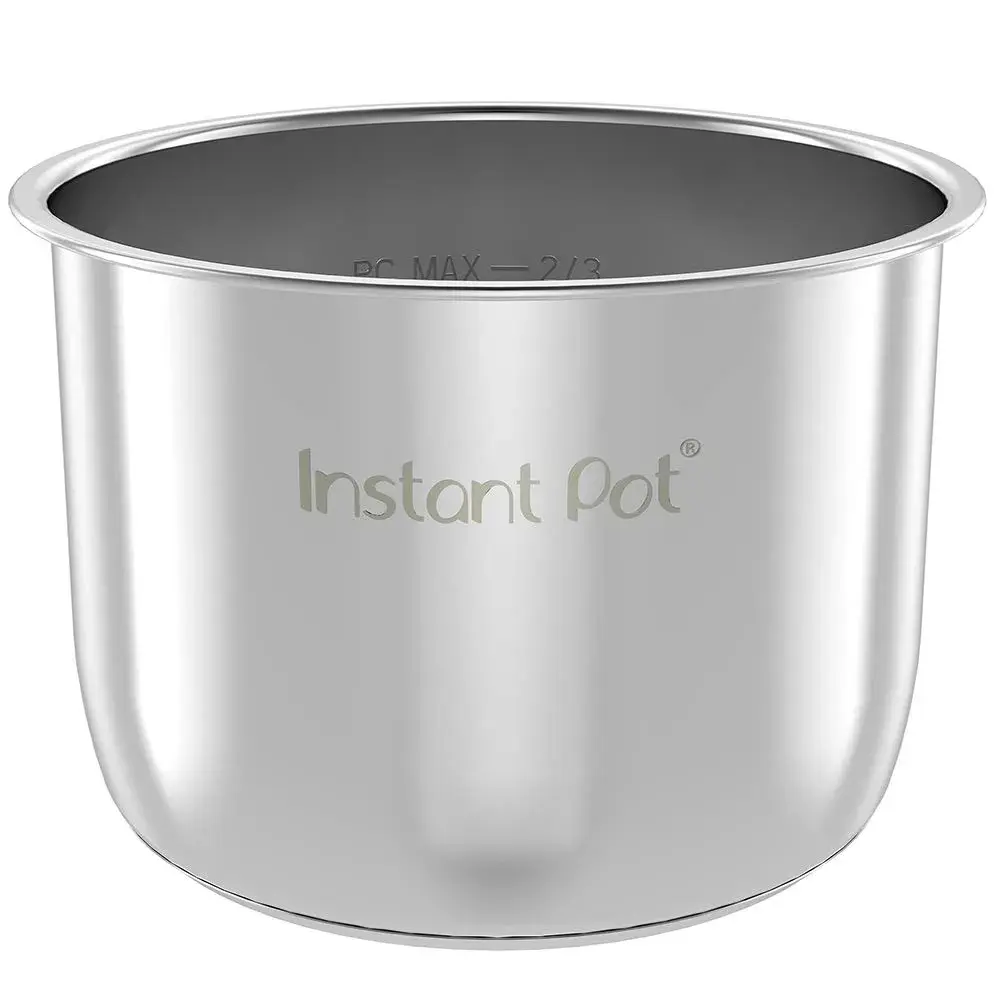 Instant Pot Stainless Steel Inner Cooking Pot & Tempered Glass Lid 8 Quart (6.7 L) | Food Grade 304 (18/8) Steel - view 3