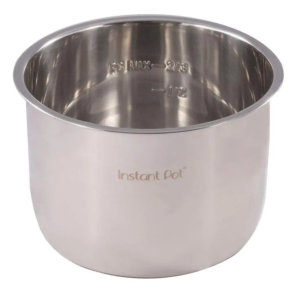 Instant Pot Stainless Steel Inner Cooking Pot & Tempered Glass Lid 8 Quart (6.7 L) | Food Grade 304 (18/8) Steel - view 4