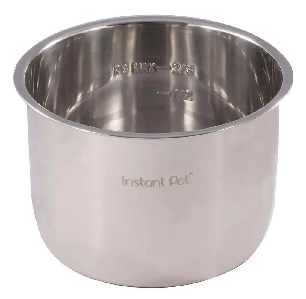 Instant Pot Stainless Steel Inner Cooking Pot 8-Qt + 2 Sealing Rings (Red/Blue) | Genuine USA Import - view 3