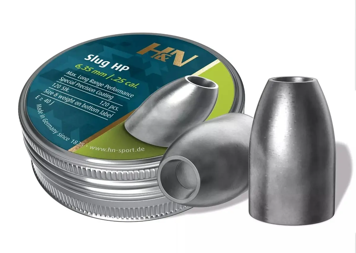 H&N Sport SLUG HP 250.030 gr/120S | Hollowpoint Air Gun Slugs for Hunting - main product image