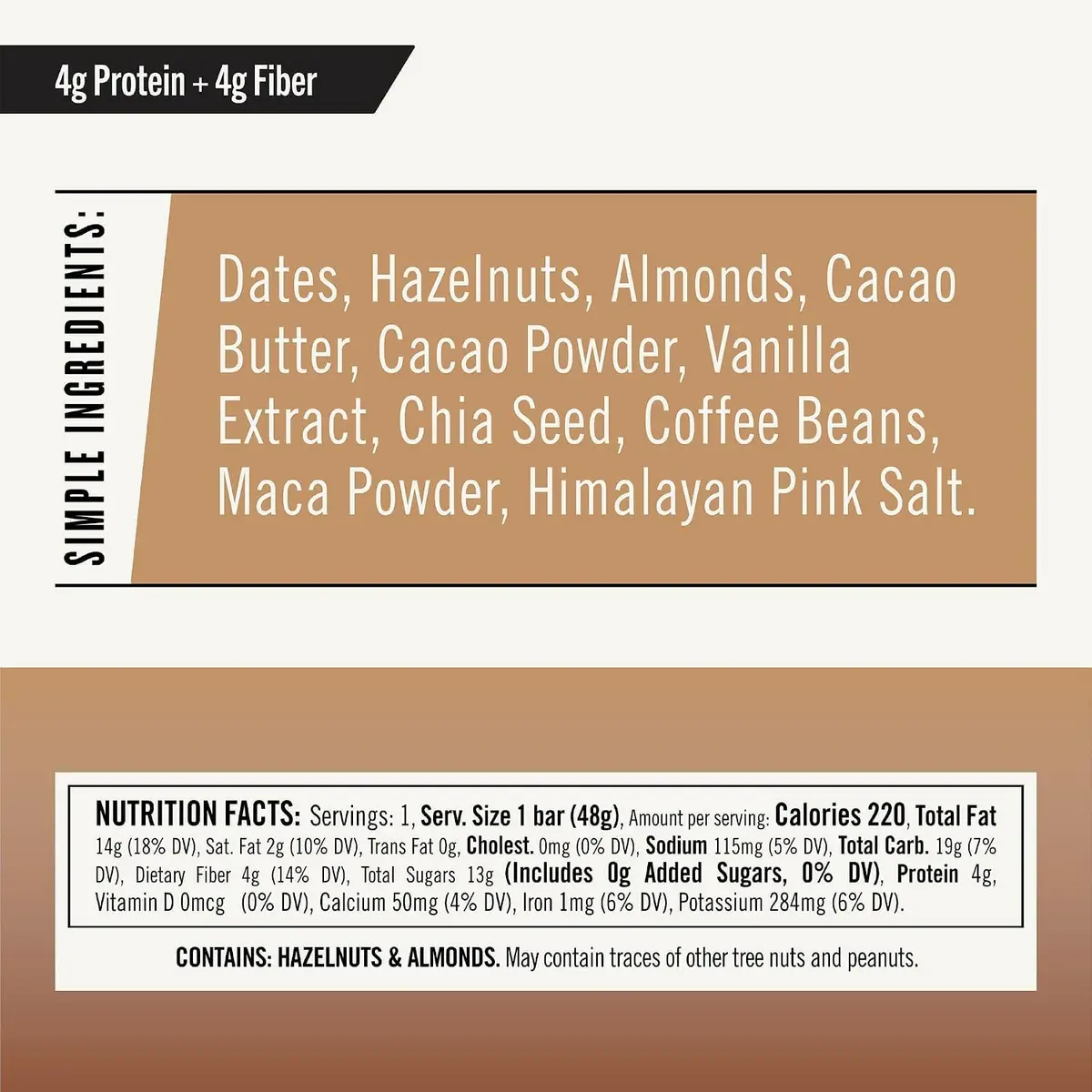 Thunderbird Real Food Bars Hazelnut 12 count | Gluten-Free Vegan Paleo Snack - view 9