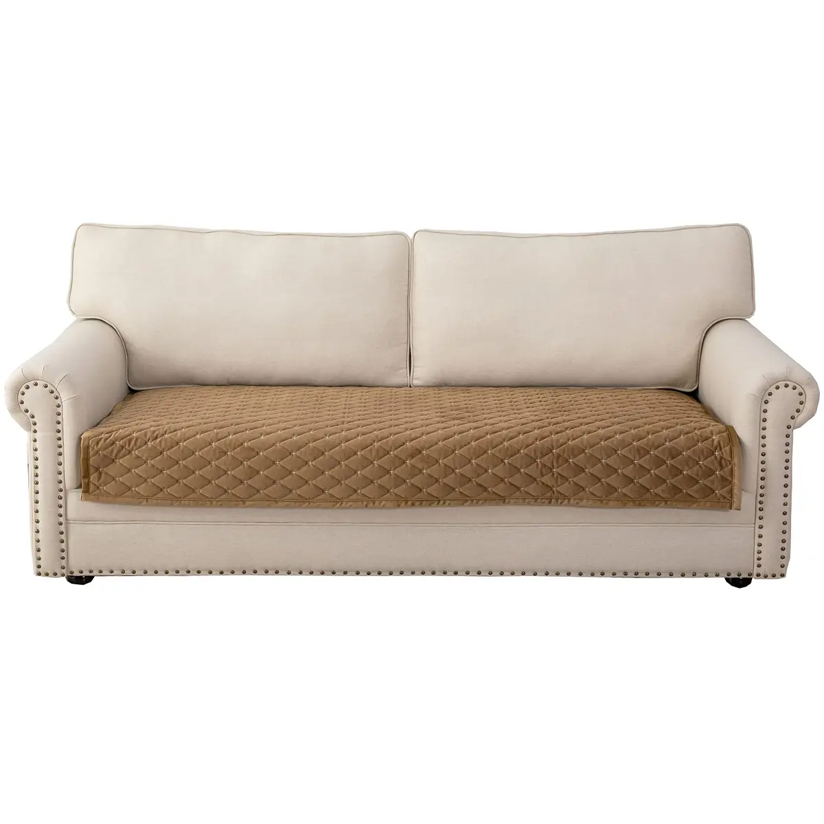 Eismodra Couch Cover for 3 Cushion Sofa | Anti-Slip Sectional Sofa Slipcover 36"x94" - main product image