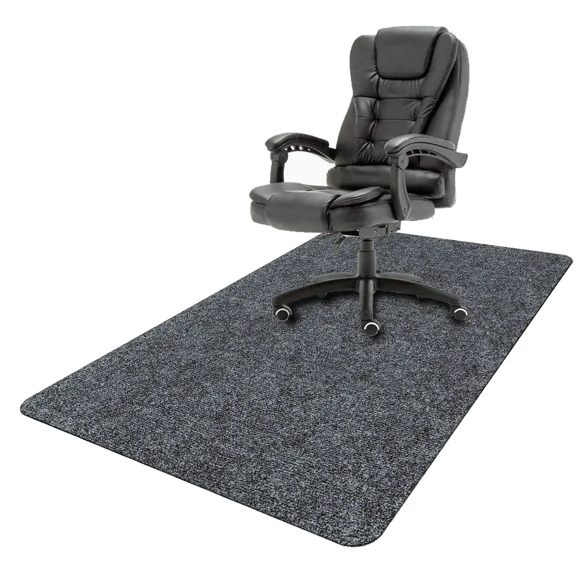 HengLiSam Dark Grey Chair Mat 120x90 cm (47x35 in) | Protects Hard Floors from Chair Damage - main product image