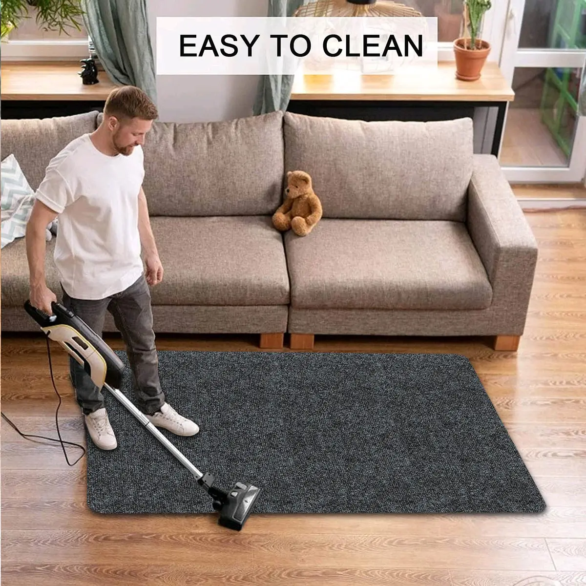 HengLiSam Dark Grey Chair Mat 120x90 cm (47x35 in) | Protects Hard Floors from Chair Damage - view 5