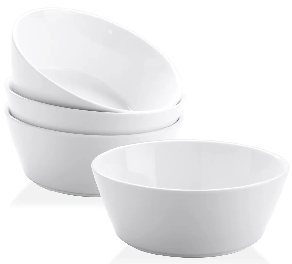 Yedio 32 OZ Large Ceramic Bowls Set of 4 | White Dinnerware for Kitchen & Dining - main product image