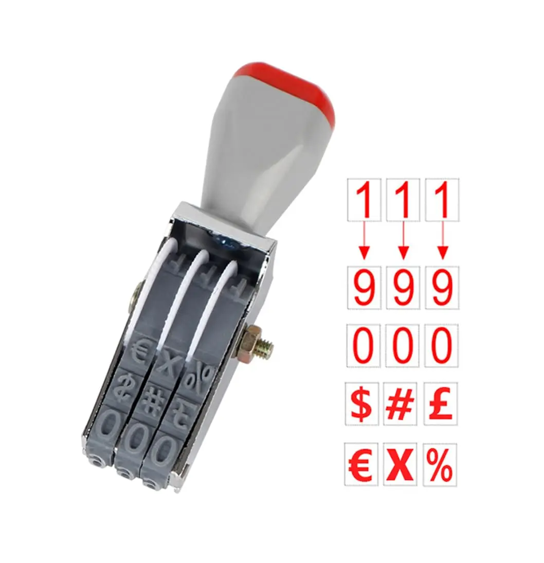 WANLIAN 3 Digits Roller Stamp Personalized Number Rubber Stamp | Multipurpose, Adjustable, Durable - view 4