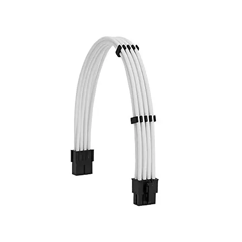 Formulamod Sleeve Extension Power Supply Cable Kit 18AWG White PCI 8+EPS 8 | Heat-Shrink-Less, 30cm - view 10
