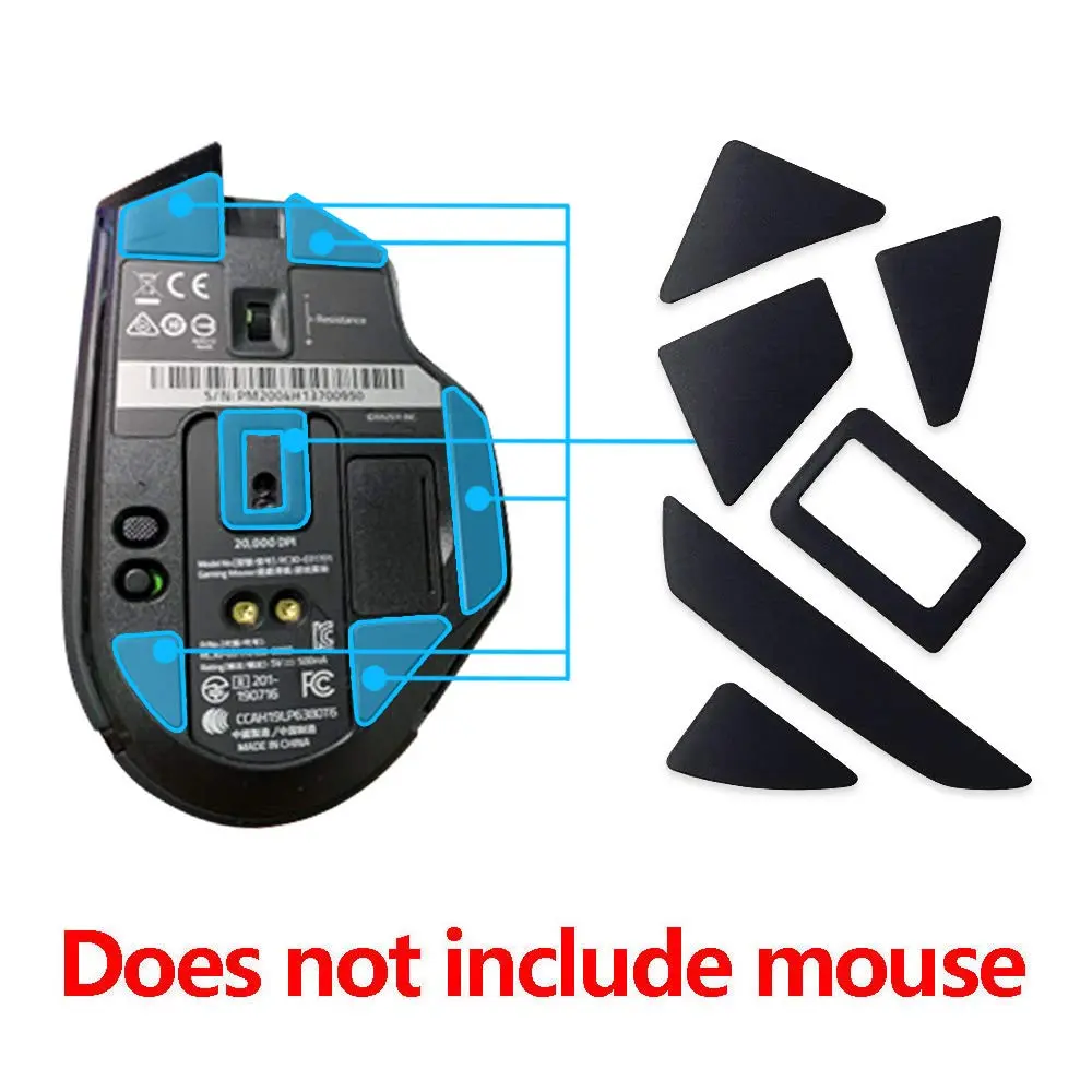 HUYUN Mouse Skates Pads Replacement for Razer Basilisk Ultimate | Smooth Glide, High Wear Resistance, 2 Sets - view 4
