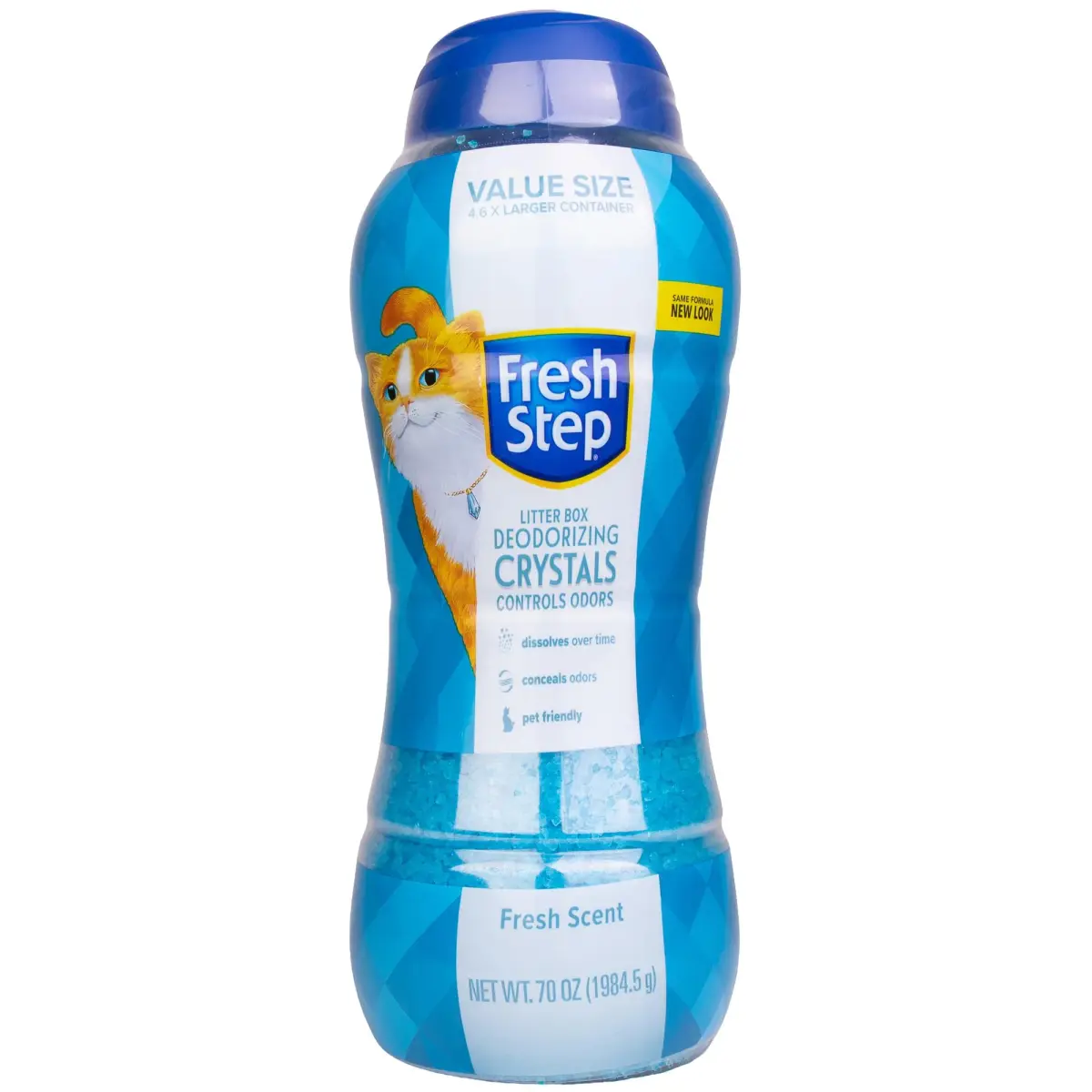 Fresh Step Cat Litter Crystals Deodorizer, Fresh Scent, 70 Ounce Pack - main product image