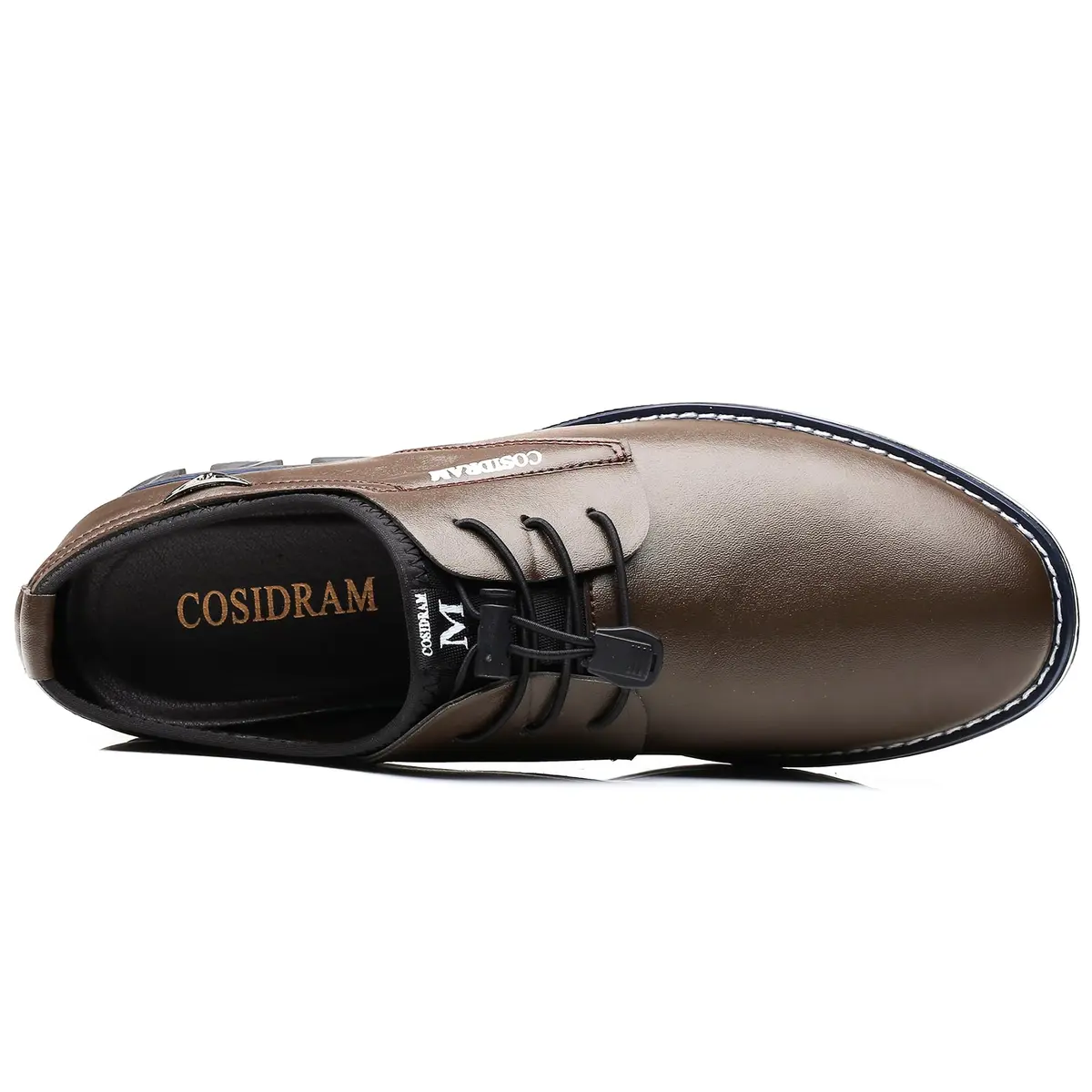 COSIDRAM Mens Business Dress Shoes Casual Comfort Walking Shoes Brown 8.5 | All-Day Office & Casual Wear - view 6