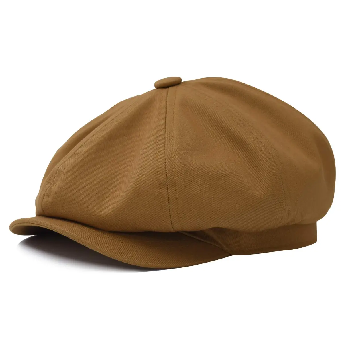 BOTVELA Men's 100% Cotton Newsboy Cap - Brown, 7 3/8 (23.2 inches) - main product image