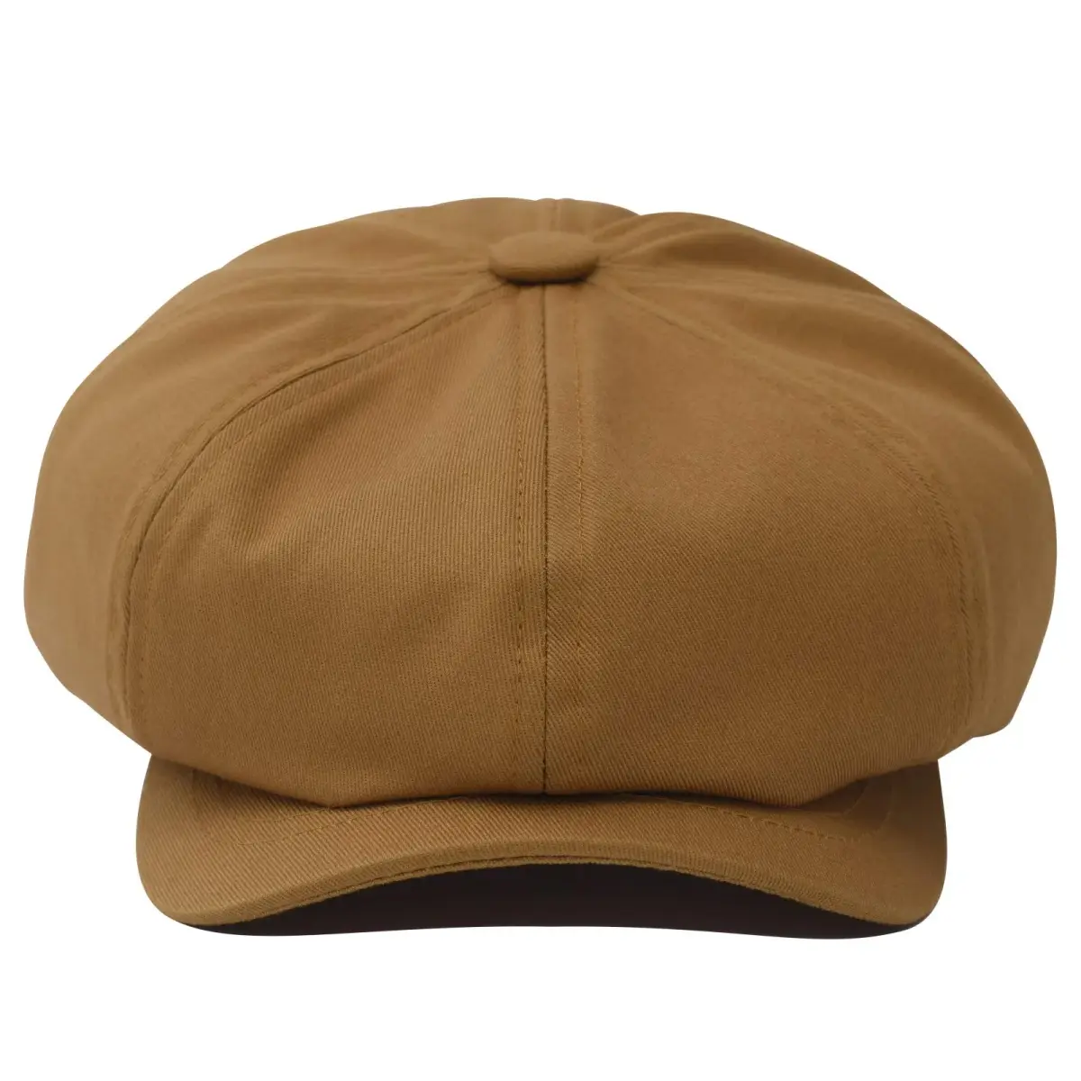 BOTVELA Men's 100% Cotton Newsboy Cap - Brown, 7 3/8 (23.2 inches) - view 3