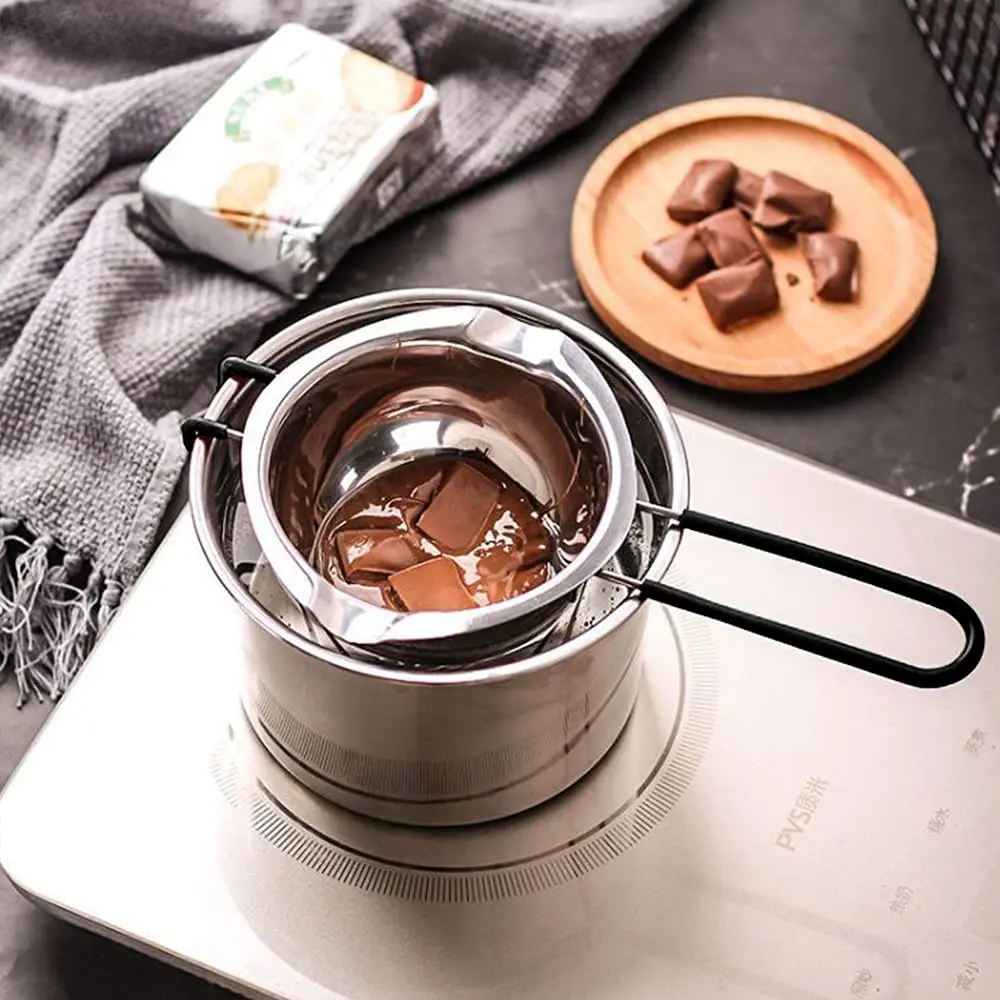 SONGZIMING Double Boiler Pot Set 600ml & 1600ml with Silicone Spatula | Induction Compatible Stainless Steel Melting Pot - view 7