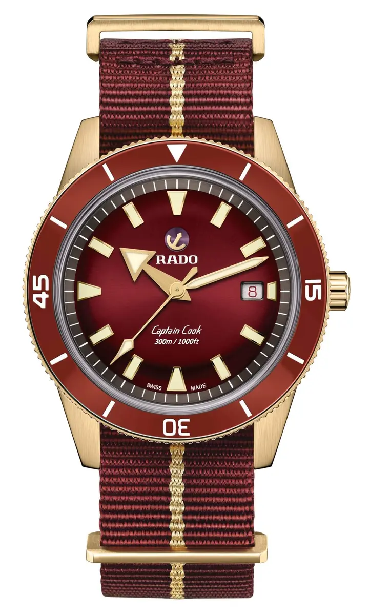 Rado Captain Cook Automatic Bronze Fabric Bracelet | Swiss Automatic Movement, 42mm, Water-Resistant 300m - main product image