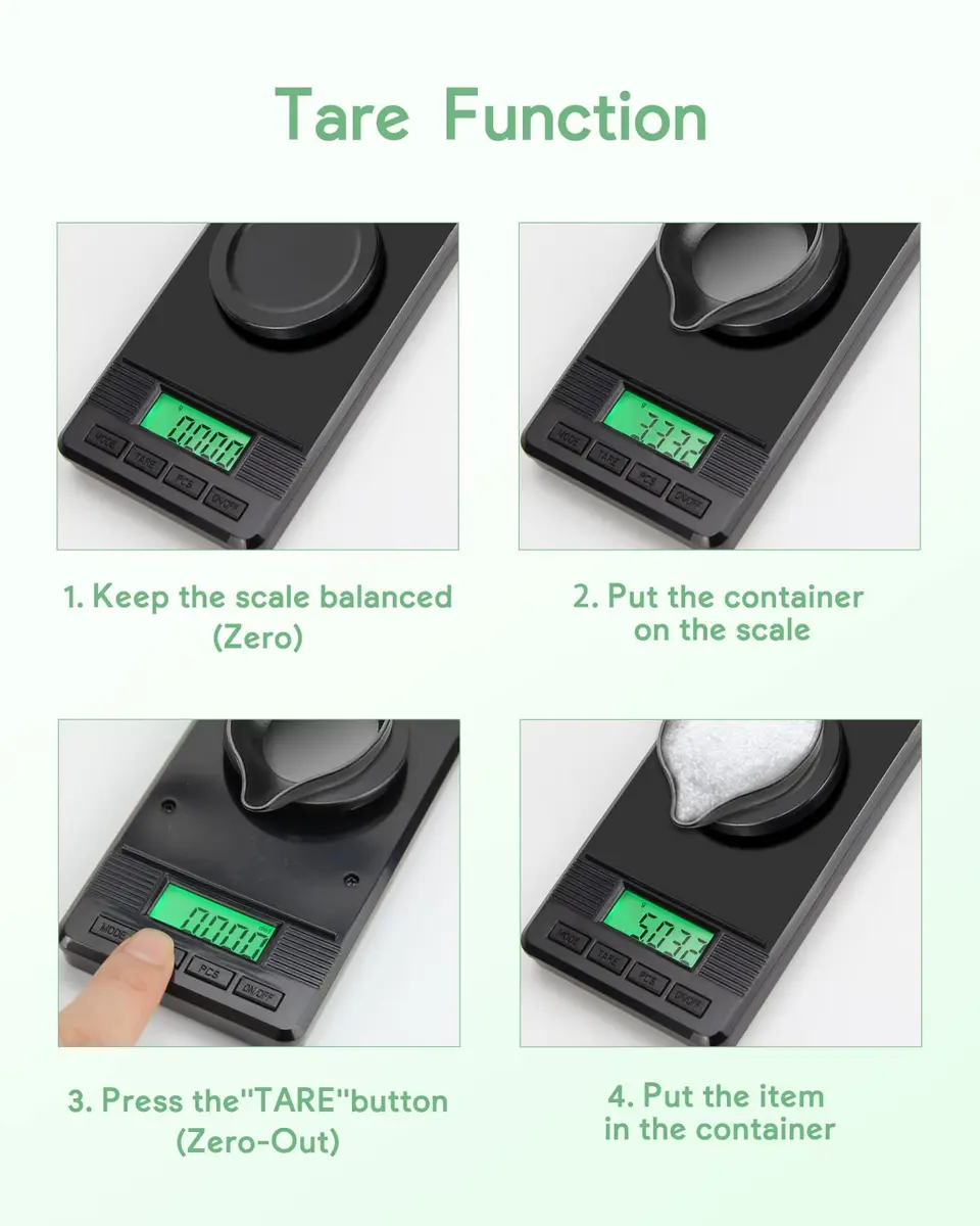 ZENCRO Milligram Scale 50g/0.001g | Ultra-Precision Digital Mg Scale for Jewelry & Pharma - view 5
