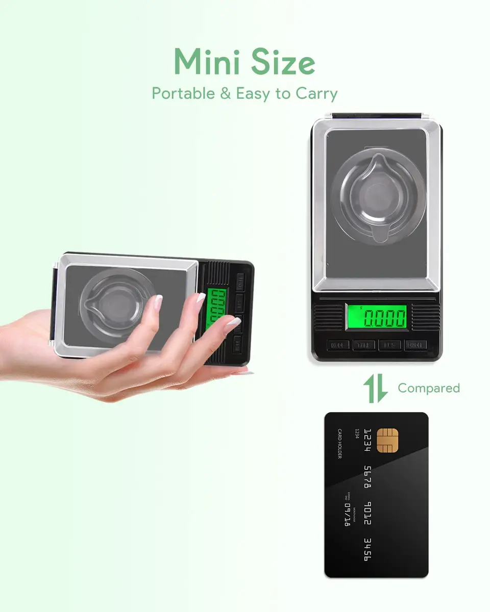 ZENCRO Milligram Scale 50g/0.001g | Ultra-Precision Digital Mg Scale for Jewelry & Pharma - view 7
