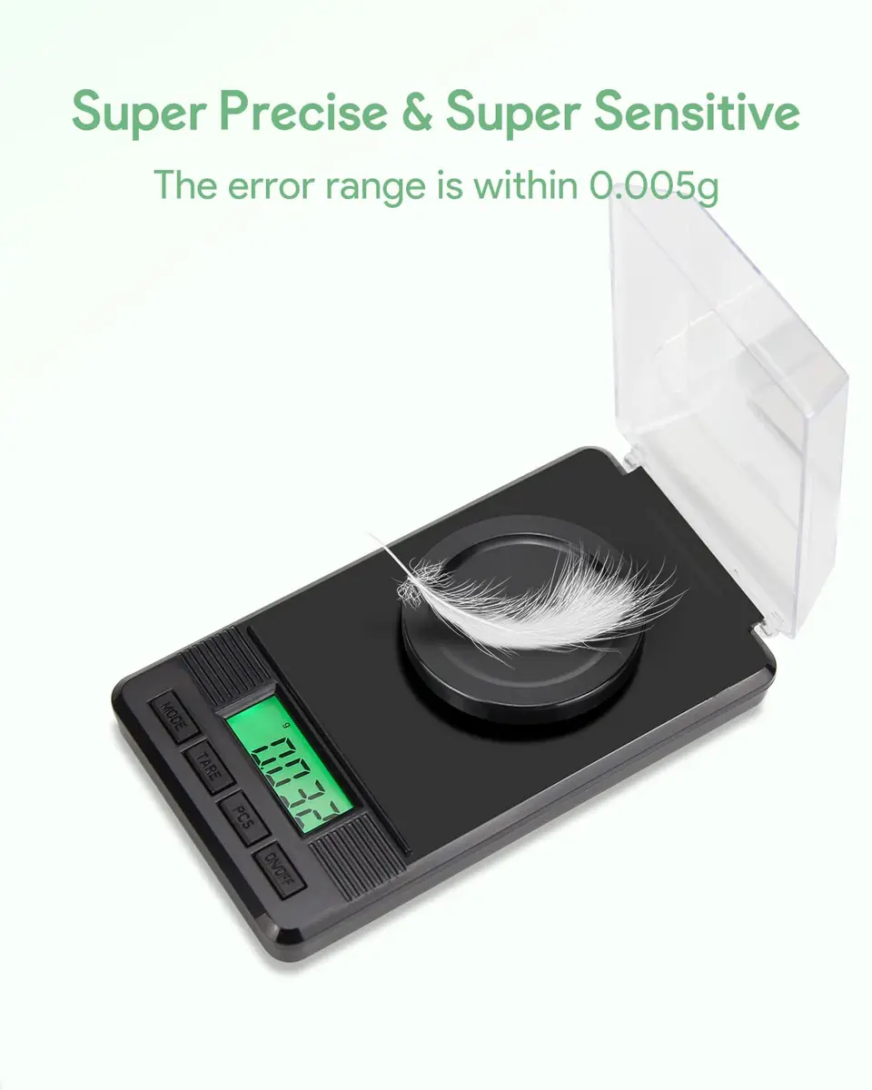 ZENCRO Milligram Scale 50g/0.001g | Ultra-Precision Digital Mg Scale for Jewelry & Pharma - view 2
