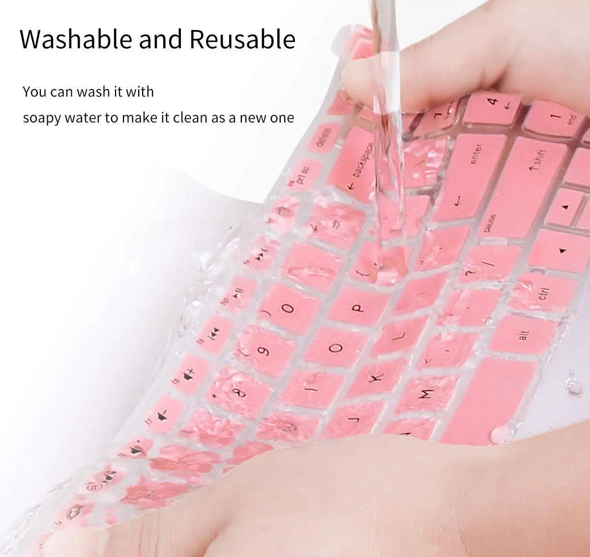 CaseBuy Keyboard Cover for HP EliteBook 840 G7 G8 14" Notebook, HP EliteBook 845 G8 G7 14" Pink | Ultra-thin, Dust & Spill Proof - view 7
