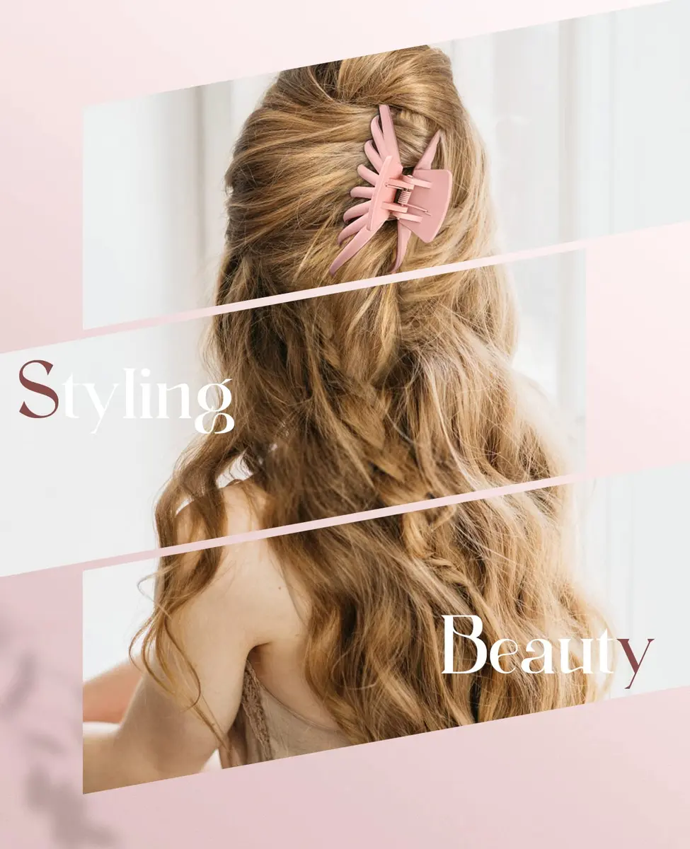 OPAUL Large Hair Claw Clips for Women - Matte Non-slip 4.7 Inch Strong Hold Hair Accessories for Thick & Thin Hair - view 6