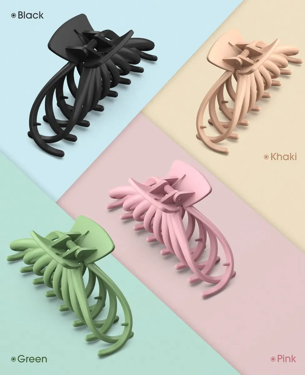 OPAUL Large Hair Claw Clips for Women - Matte Non-slip 4.7 Inch Strong Hold Hair Accessories for Thick & Thin Hair - view 7