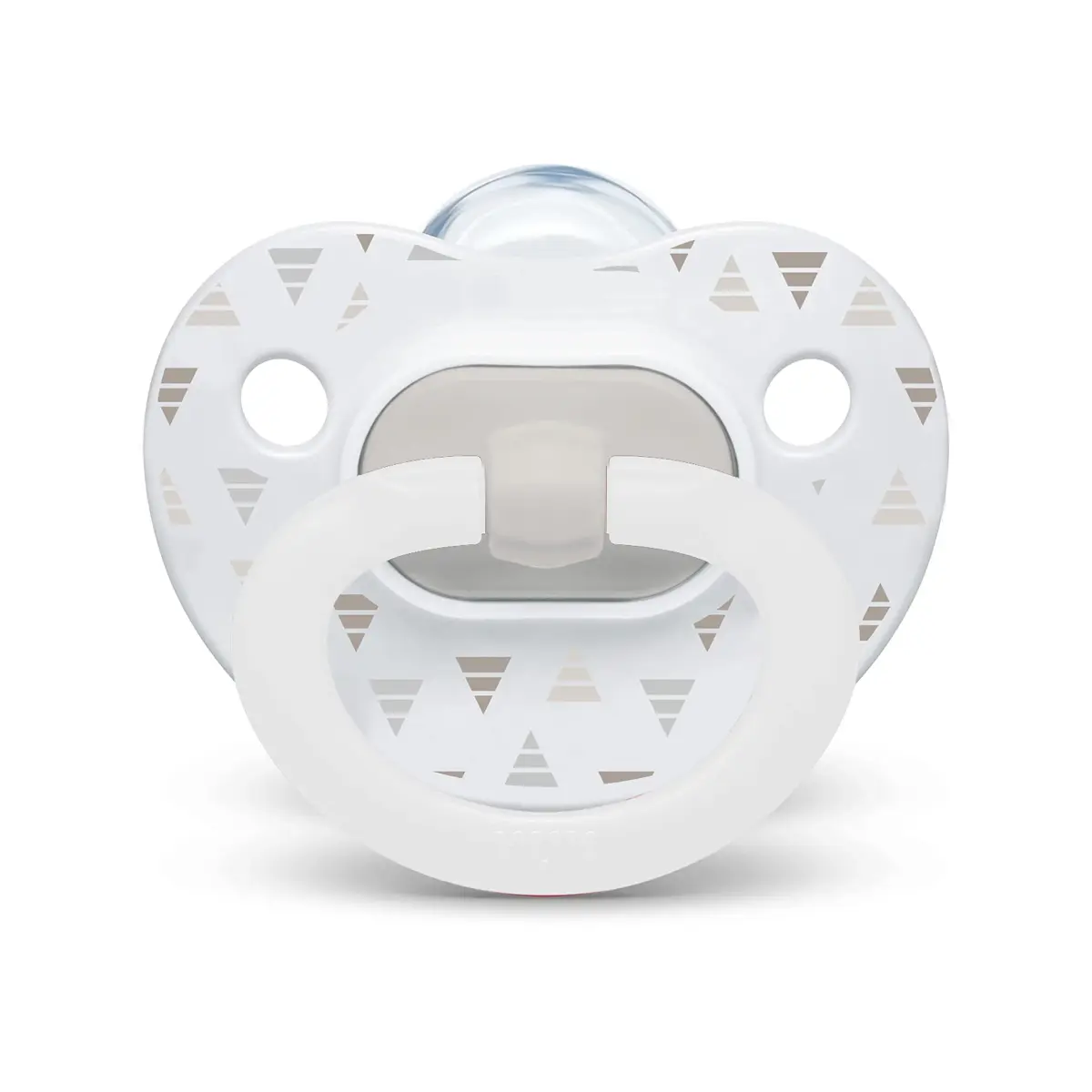 NUK First Choice Classic Orthodontic Baby Pacifier 0-6 Months | BPA-Free Silicone Newborn Pacifier (5-Pack, Neutral) - view 7