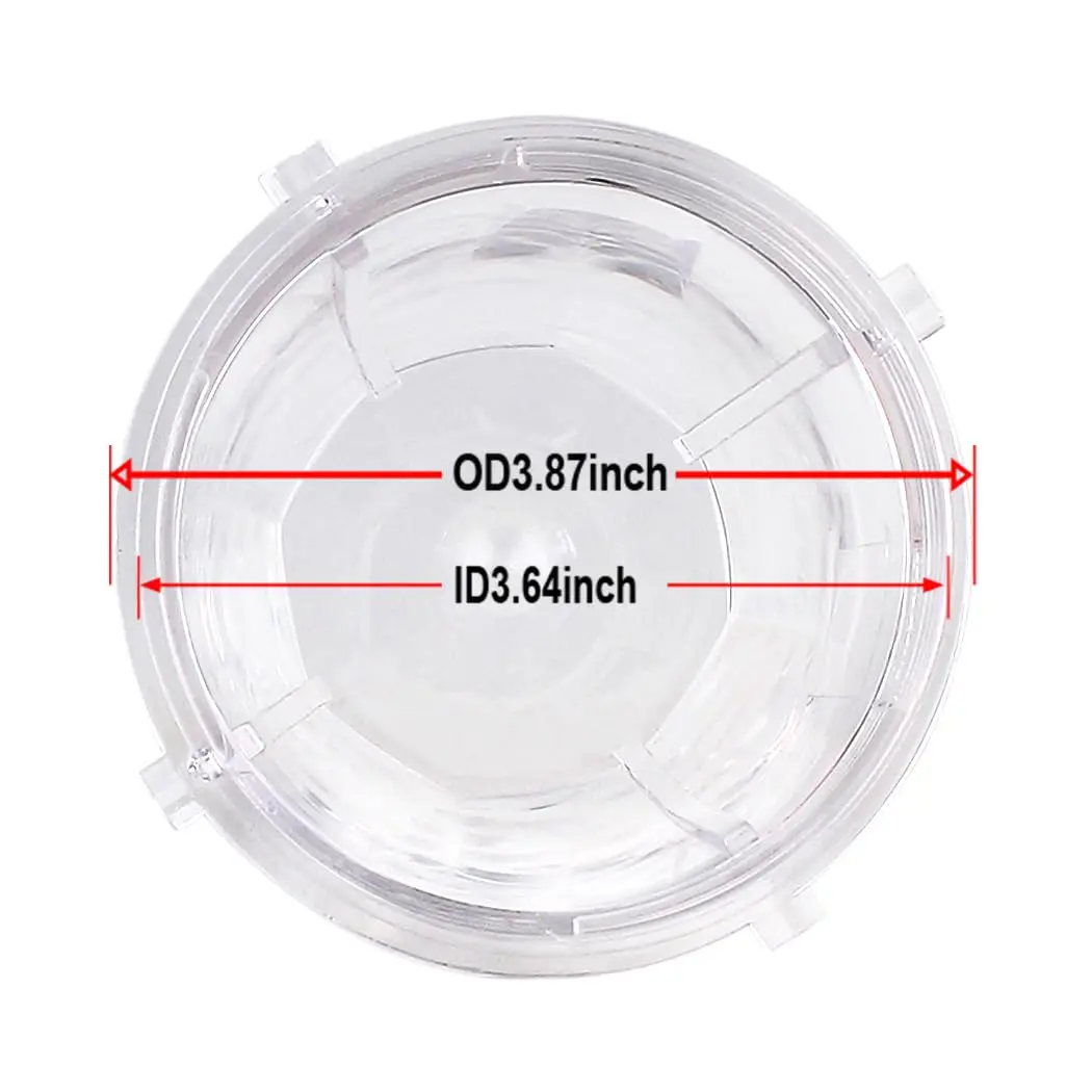 Veterger 2 Pack Replacement Parts Cup with Lid,Compatible with Ninja Blender Auto iQ BL480 BL482 BL642 NN102 BL682 BL450 BL2013 (2 18oz) | Kitchen Appliance Accessory - view 4