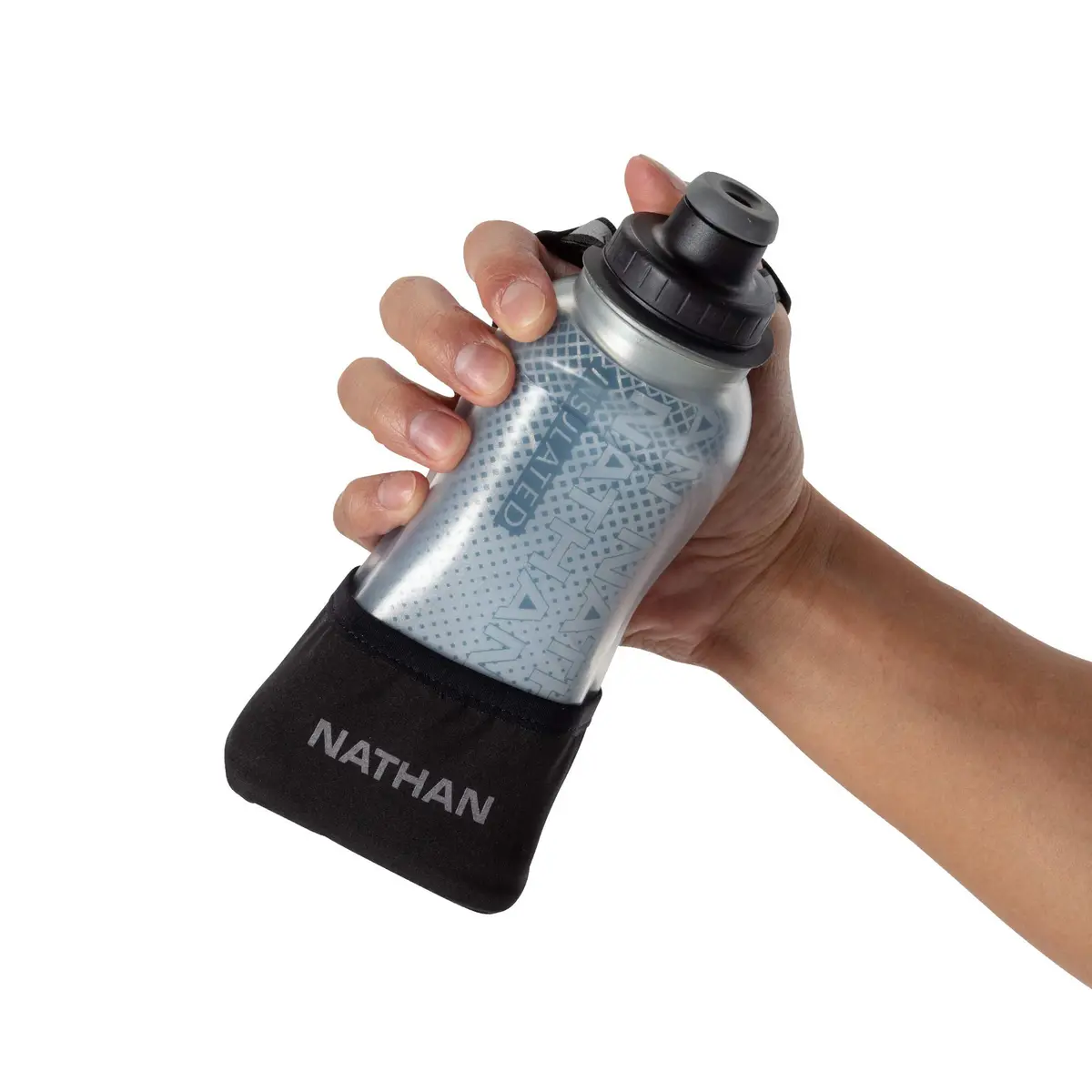 Nathan 12oz Insulated Handheld Water Bottle | No-Grip Quick Squeeze for Runners - view 4