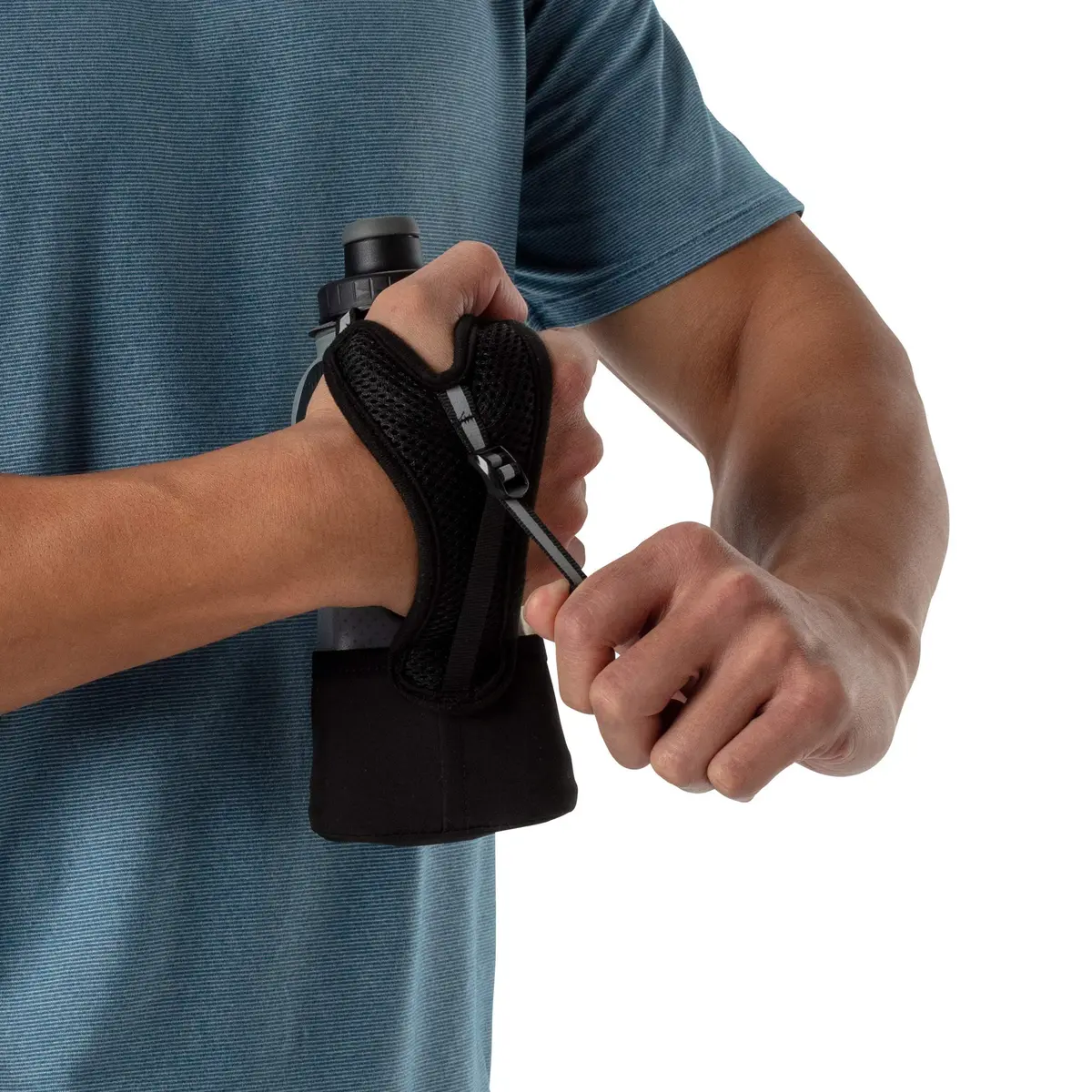 Nathan 12oz Insulated Handheld Water Bottle | No-Grip Quick Squeeze for Runners - view 6