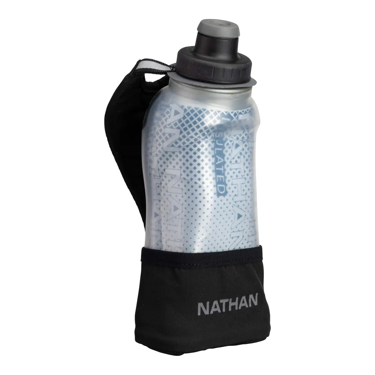 Nathan 12oz Insulated Handheld Water Bottle | No-Grip Quick Squeeze for Runners - main product image