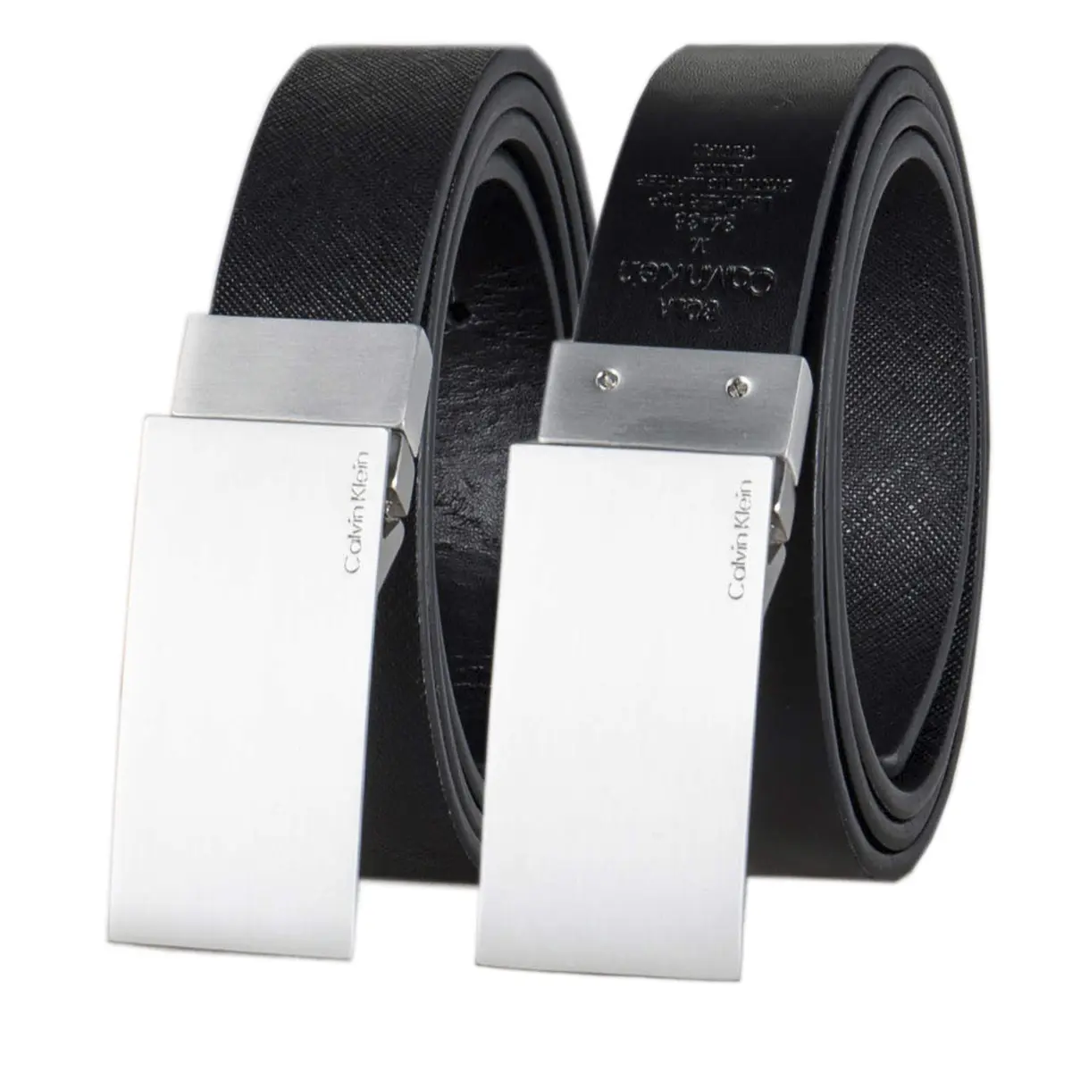 Calvin Klein Reversible Dress Belt with Plaque Buckle 32mm | Versatile & Stylish (70-120 chars) - main product image