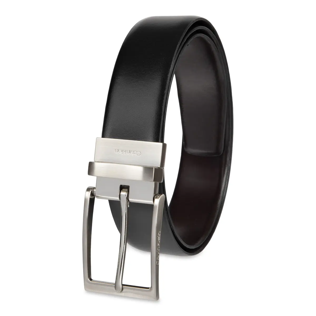 Calvin Klein Reversible Men's Belt Deep Black/Brown X-Large | Versatile 2-in-1 Formal Accessory - main product image