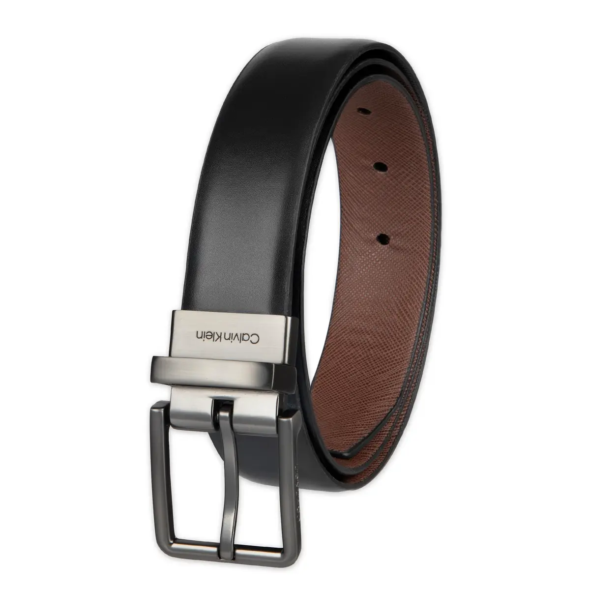 Calvin Klein Men's 2-in-1 Reversible Leather Dress Belt | Versatile Formal & Casual Accessory - main product image