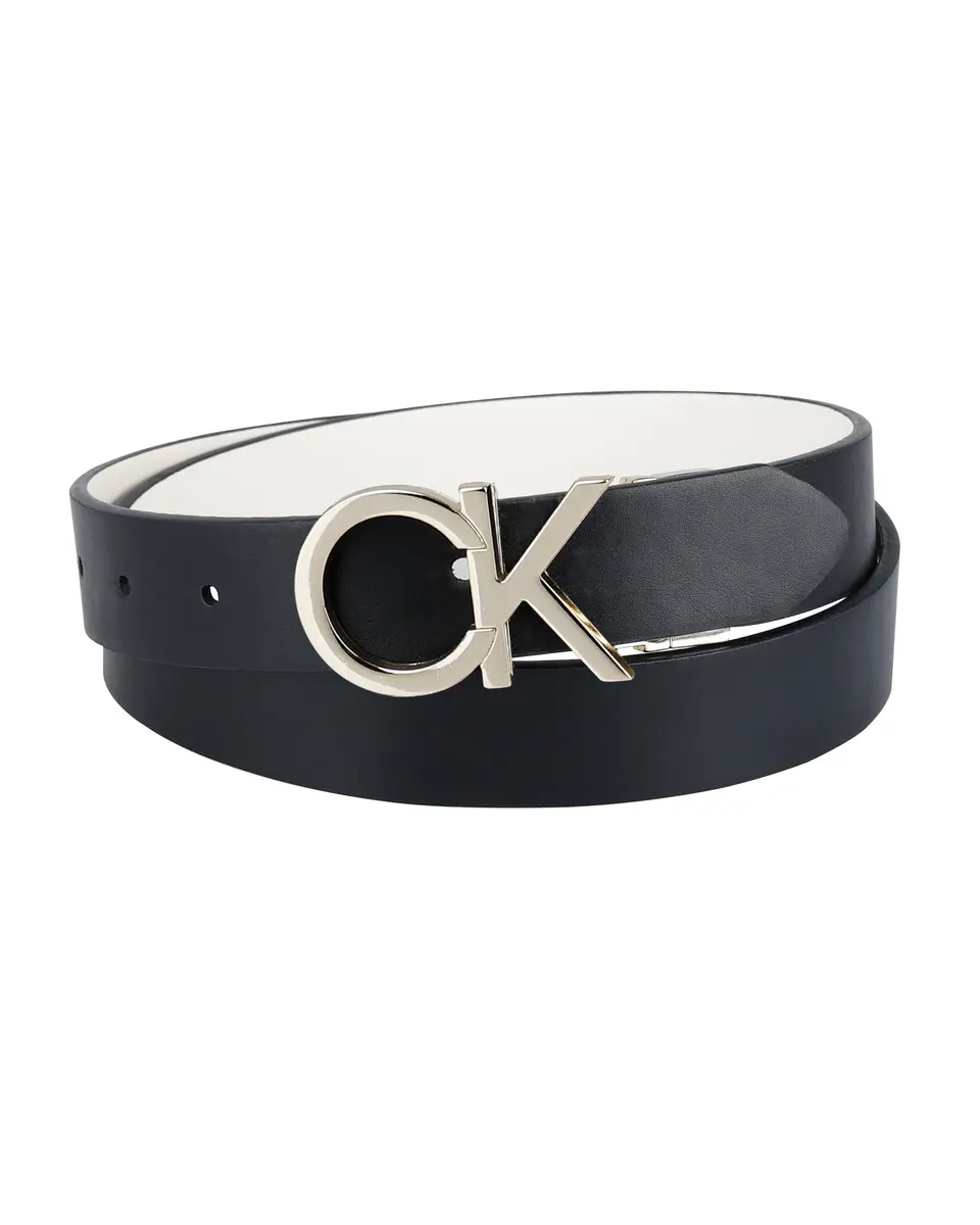 Calvin Klein Women's Reversible Belt, White/Black Plaque, Small | Classic 2-in-1 Reversible Design - view 2