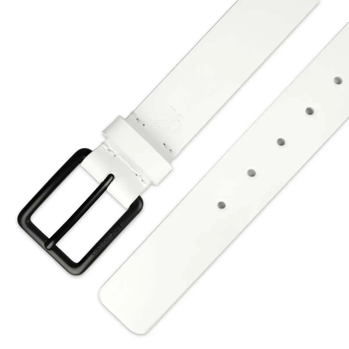 Calvin Klein Men's Casual Jean Belt, White, Small | Classic Casual Accessory for Everyday Wear - view 5