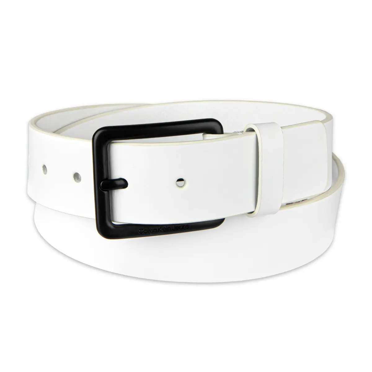 Calvin Klein Men's Casual Jean Belt, White, Small | Classic Casual Accessory for Everyday Wear - view 2