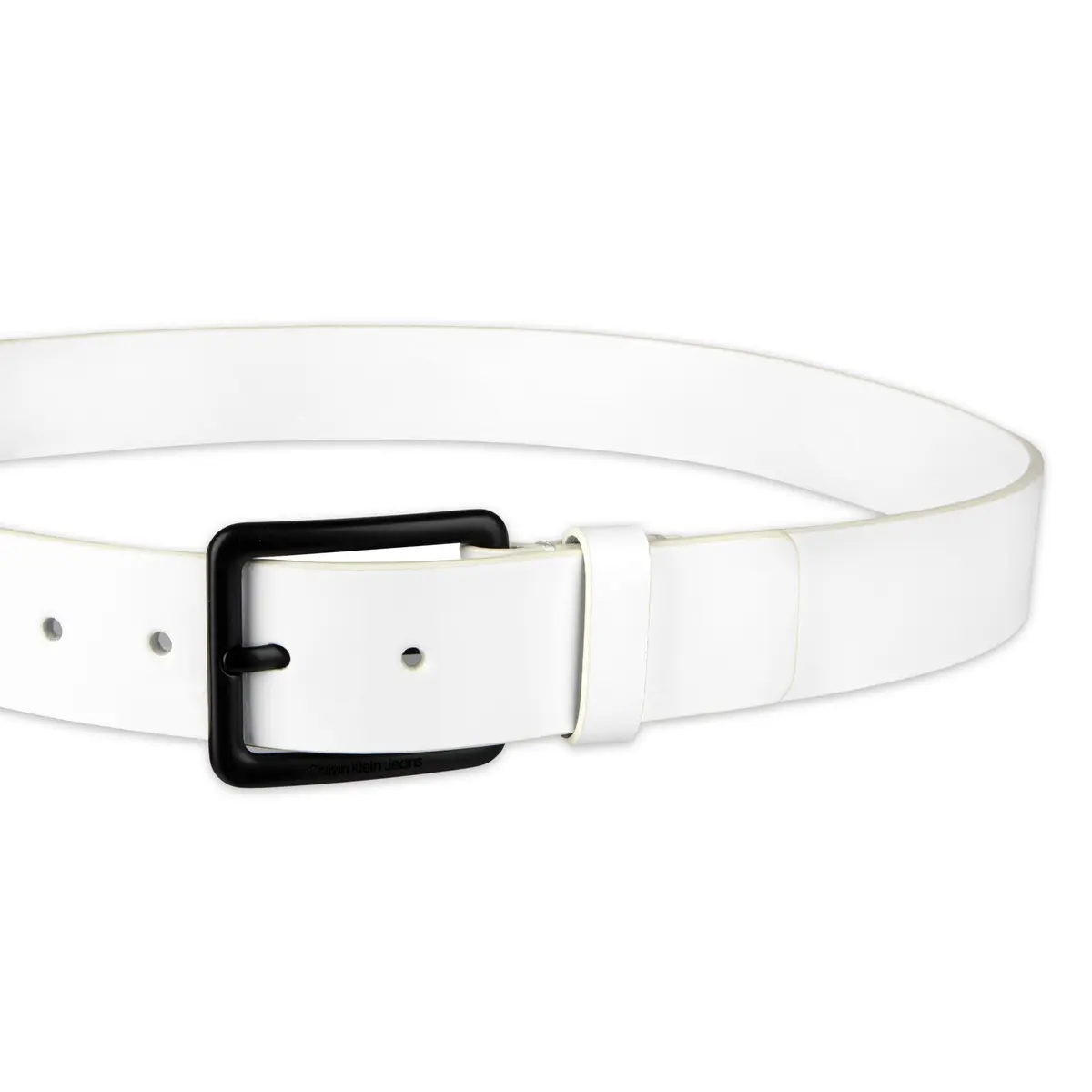 Calvin Klein Men's Casual Jean Belt, White, Small | Classic Casual Accessory for Everyday Wear - view 3