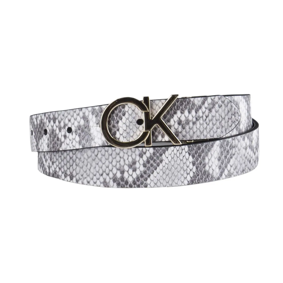 Calvin Klein Women's Reversible Belt, Black/Grey Plaque, Small | Classic 2-in-1 Design for Versatile Style - view 2