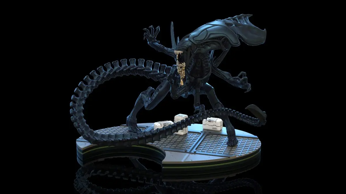 QMx Aliens Alien Queen Q-Fig Max Elite Diorama with Ripley Figure | 17.8 cm (7 in) Tall - view 2