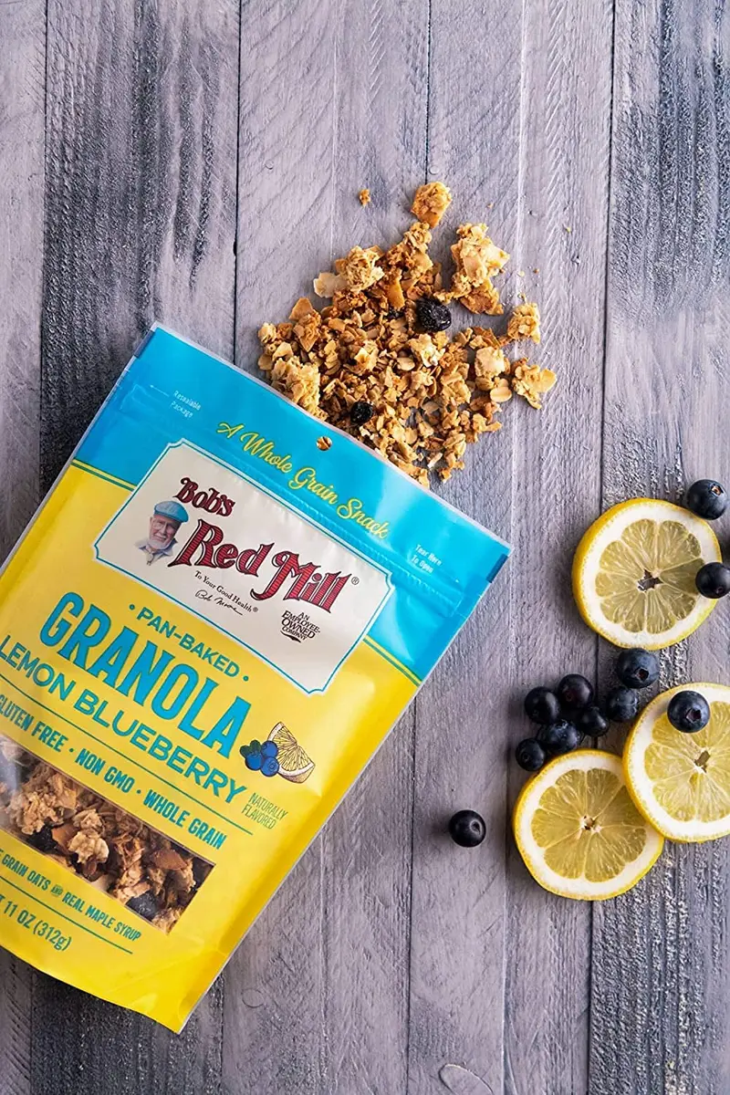 Bob's Red Mill Pan-Baked Granola Lemon Blueberry | Gluten-Free, Non-GMO, 11 Oz (Pack of 3) - view 5