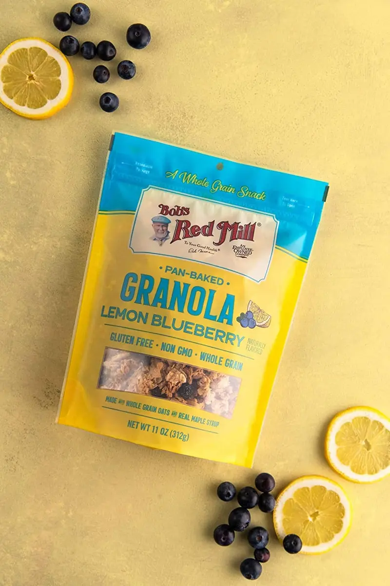 Bob's Red Mill Pan-Baked Granola Lemon Blueberry | Gluten-Free, Non-GMO, 11 Oz (Pack of 3) - view 6