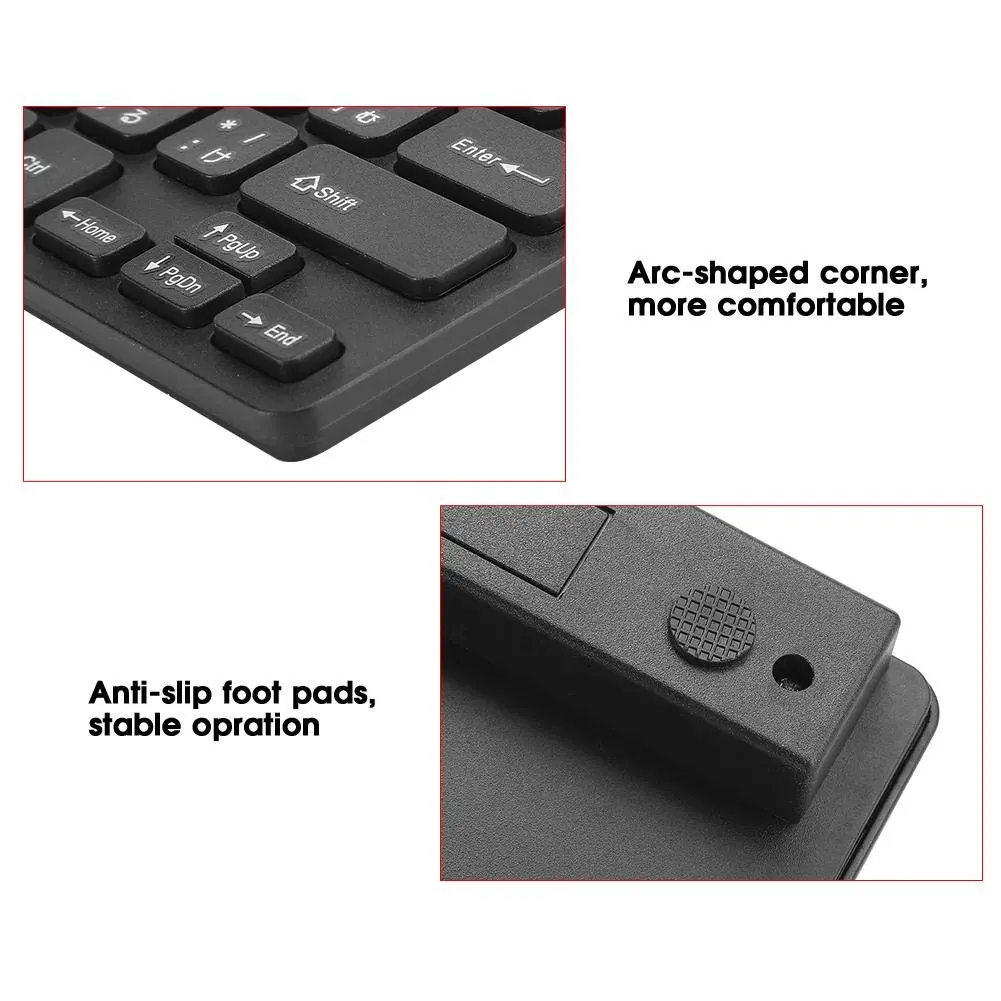 ASHATA Wired Mini Japanese Keyboard 78 Keys | Compact, Durable & Compatible with PC & Laptop - view 2