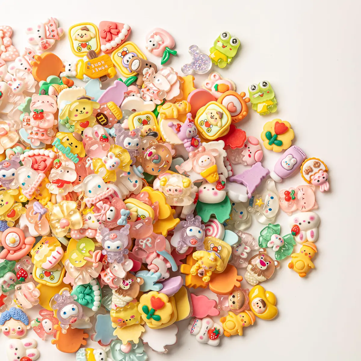 LEEXINLUU Slime Charms Cartoons Set, 25pcs | Assorted Resin Flatbacks for DIY Crafts & Scrapbooking - view 3